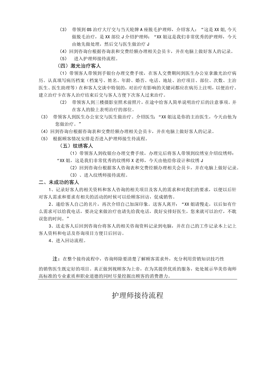 医美整形皮肤美容咨询师接诊流程.docx_第2页