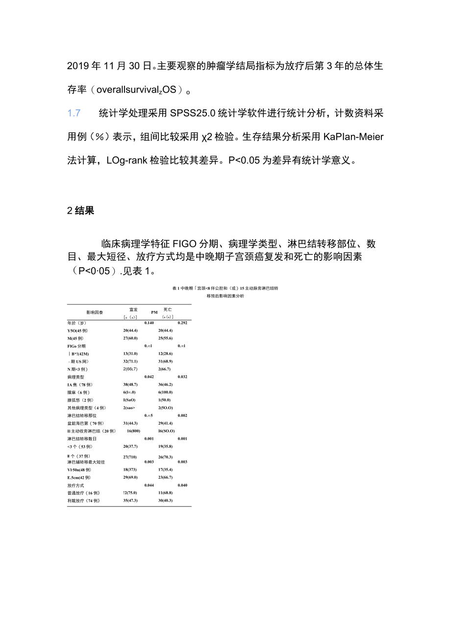 2022淋巴结转移对中晚期子宫颈癌患者预后影响研究（全文）.docx_第3页