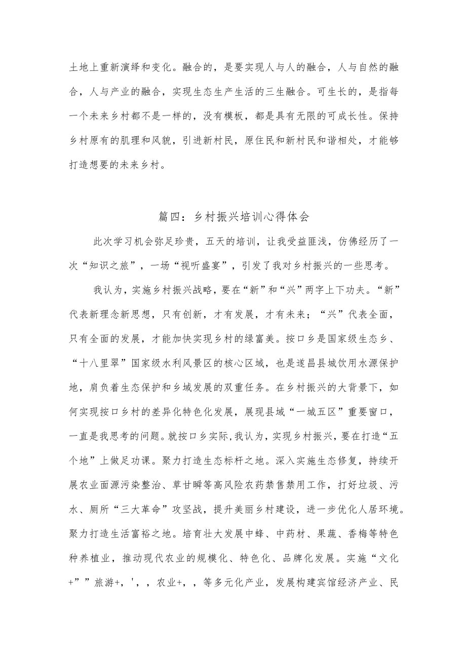 (10篇)乡村振兴培训心得体会.docx_第3页