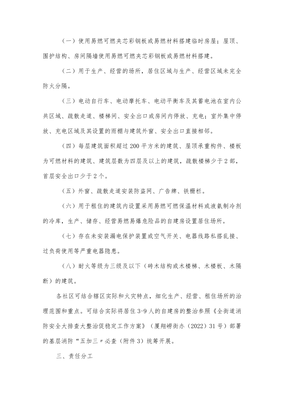 全街道生产经营租住场所重大火灾风险综合治理方案.docx_第2页