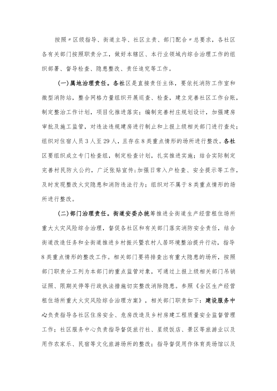 全街道生产经营租住场所重大火灾风险综合治理方案.docx_第3页