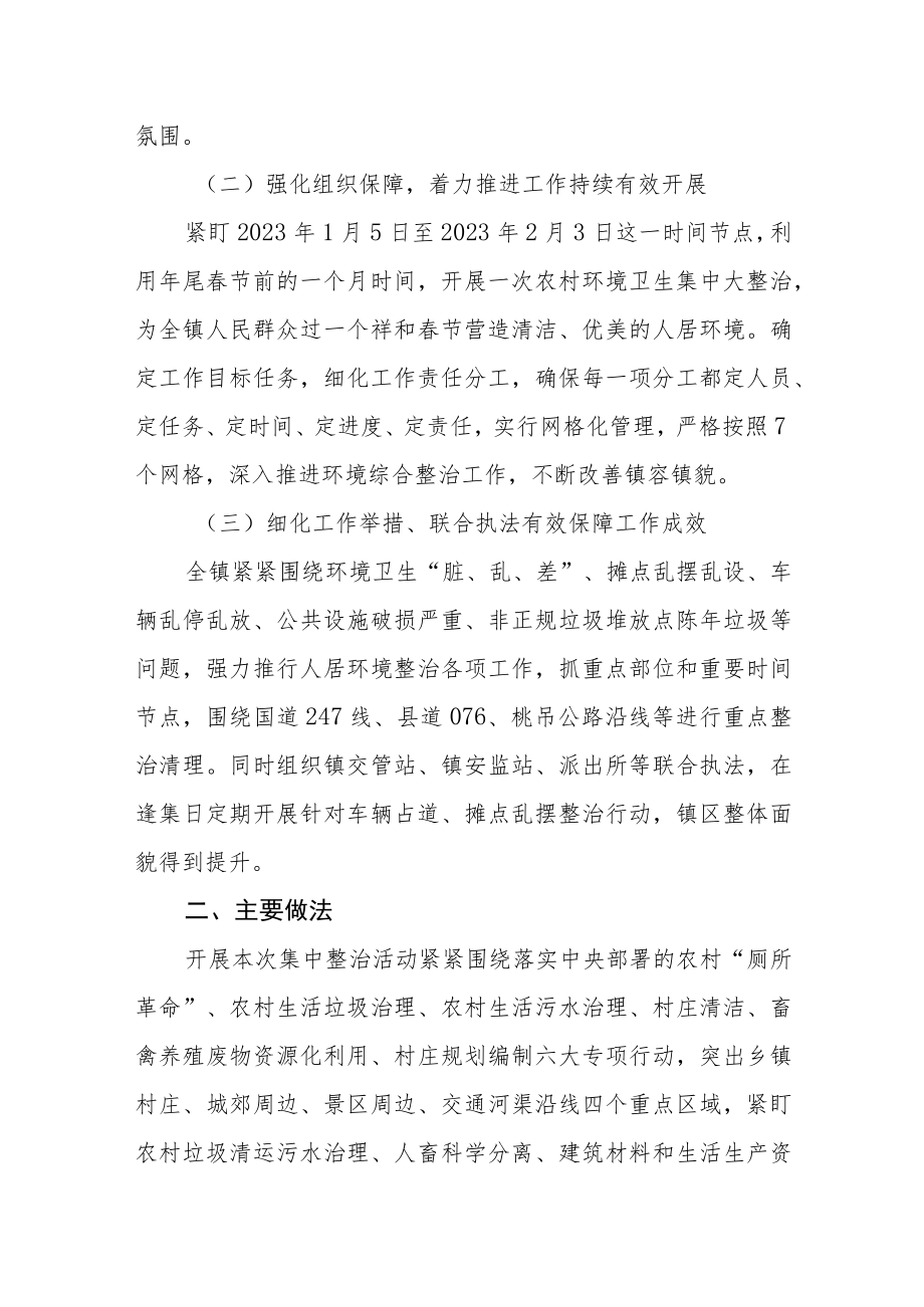 关于开展春节前农村人居环境大整治落实情况的报告.docx_第2页