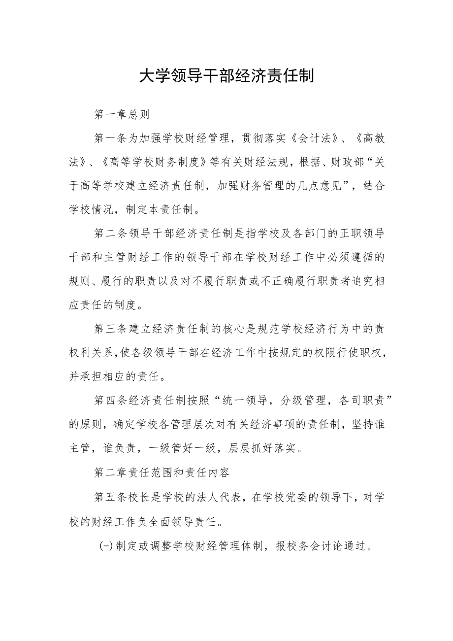 大学领导干部经济责任制.docx_第1页