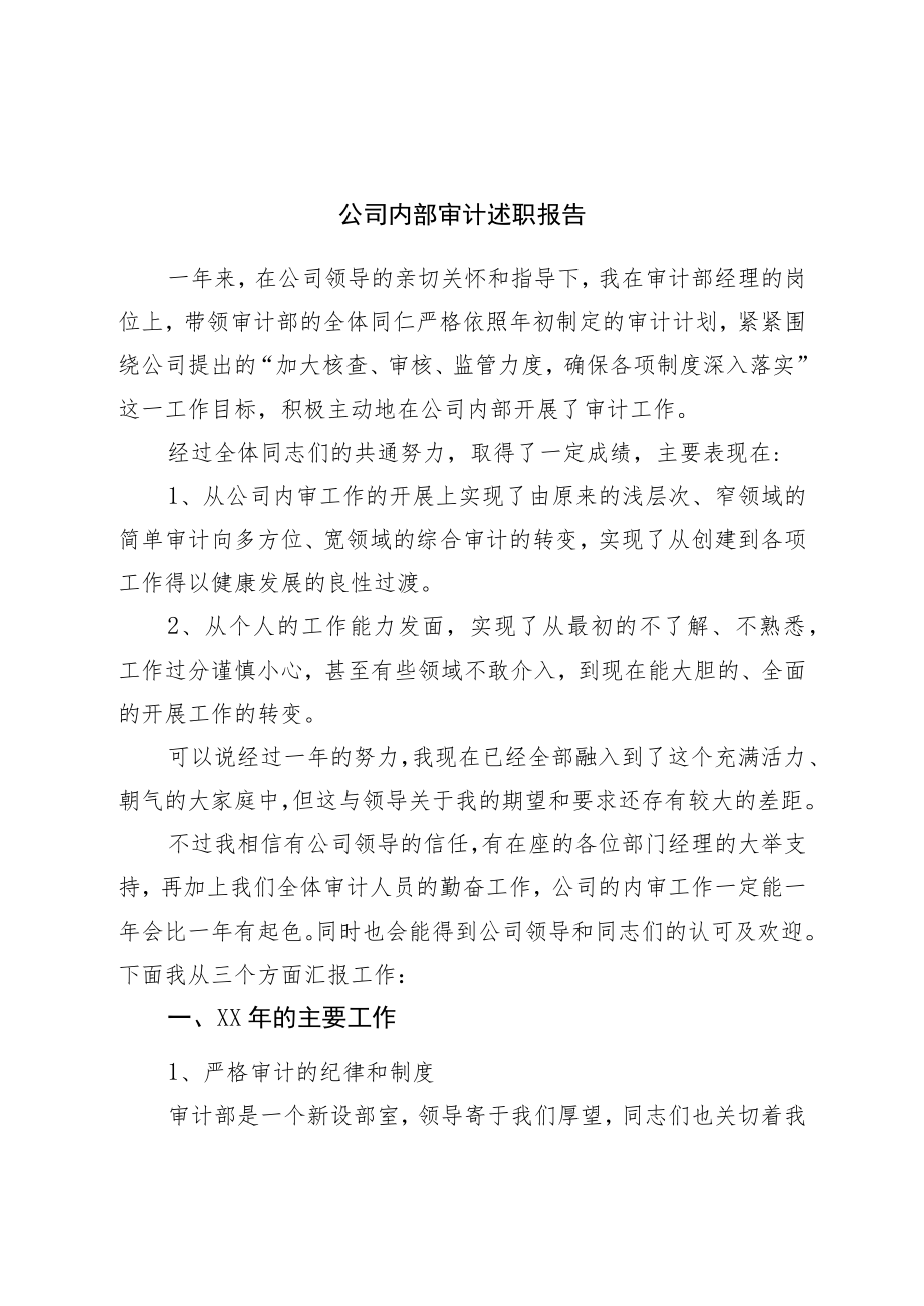 公司内部审计述职报告.docx_第1页