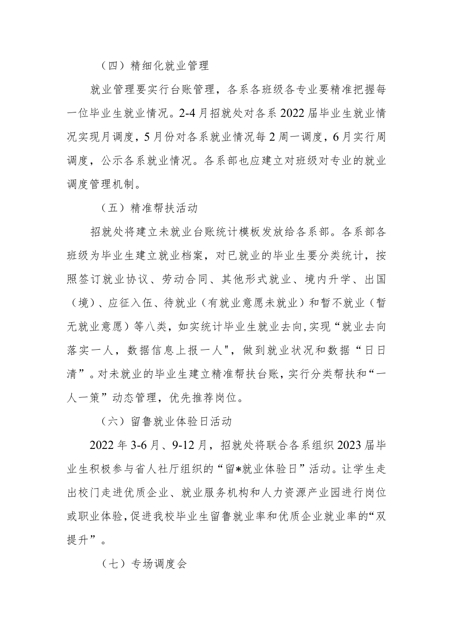 学院2022年毕业生就业服务专项行动方案.docx_第3页