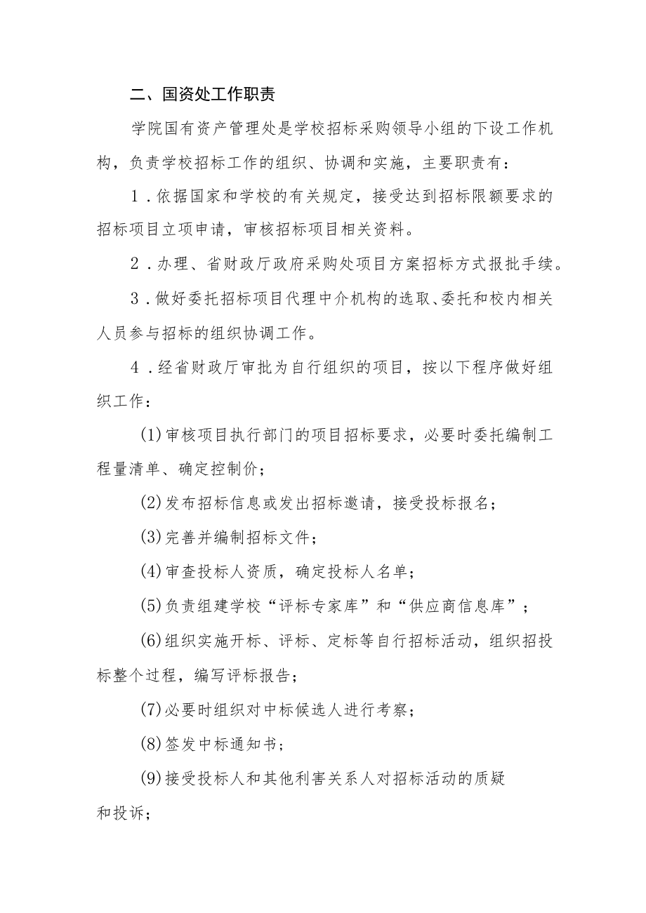 学院招投标组织工作相关部门职责.docx_第2页