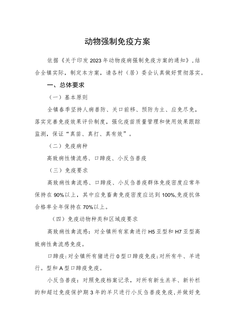 动物强制免疫方案.docx_第1页