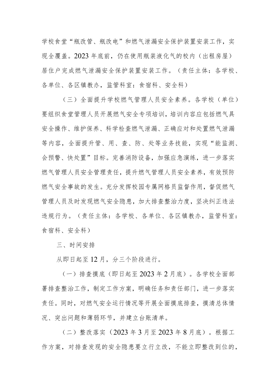 学校燃气安全排查整治工作实施方案.docx_第3页