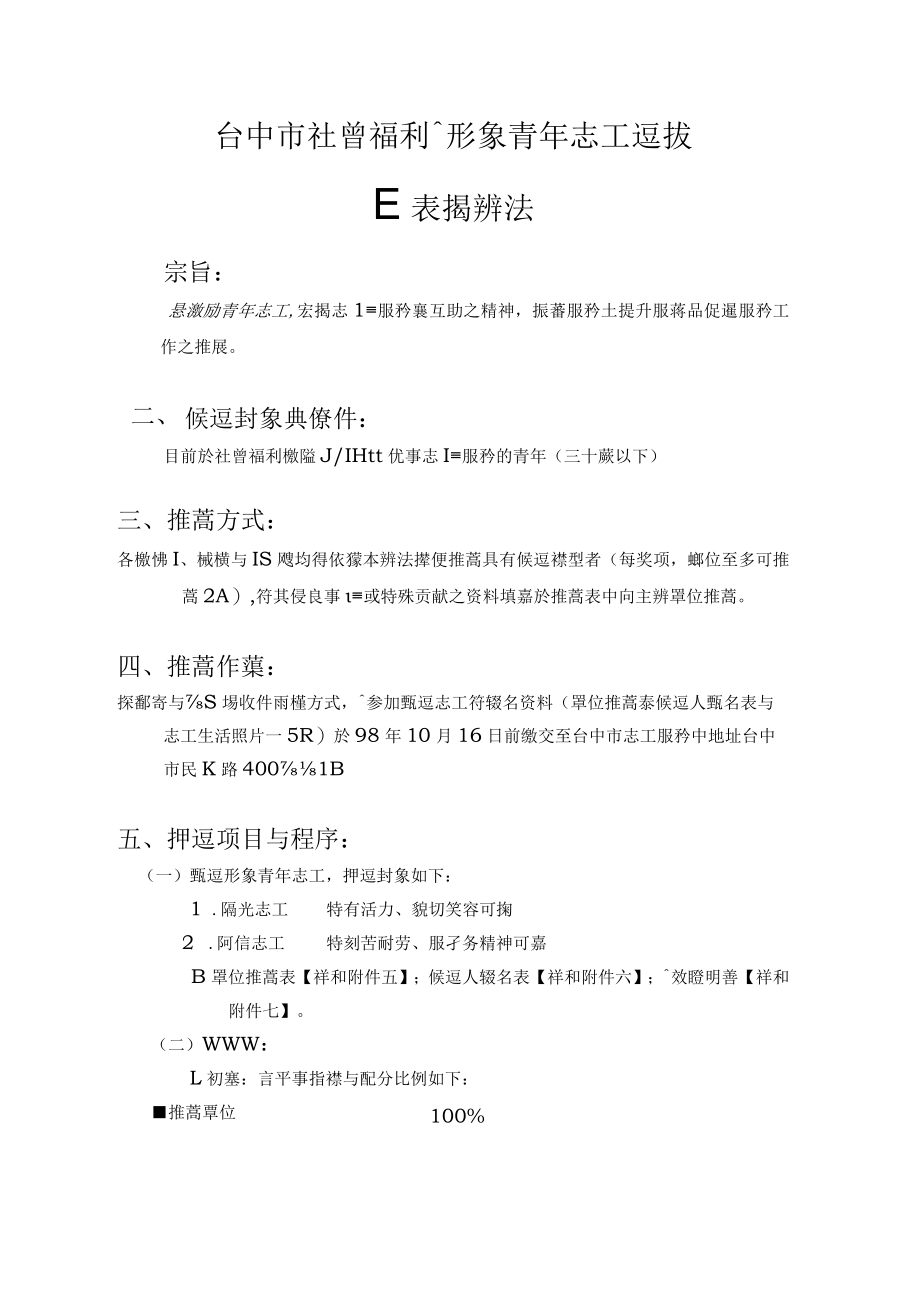 台中市社会福利类形象青年志工选拔.docx_第1页