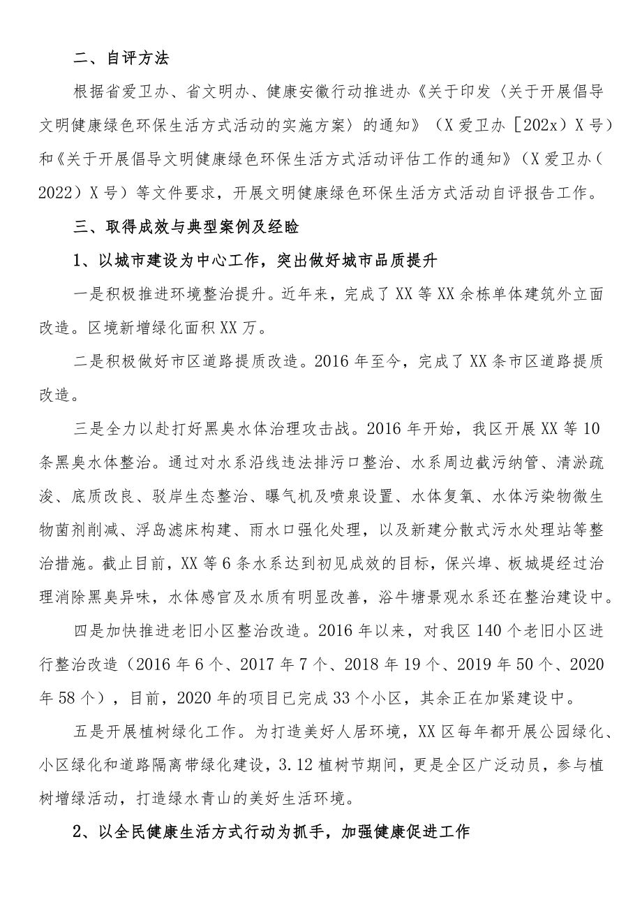 倡导文明健康绿色环保生活方式活动自评报告.docx_第2页