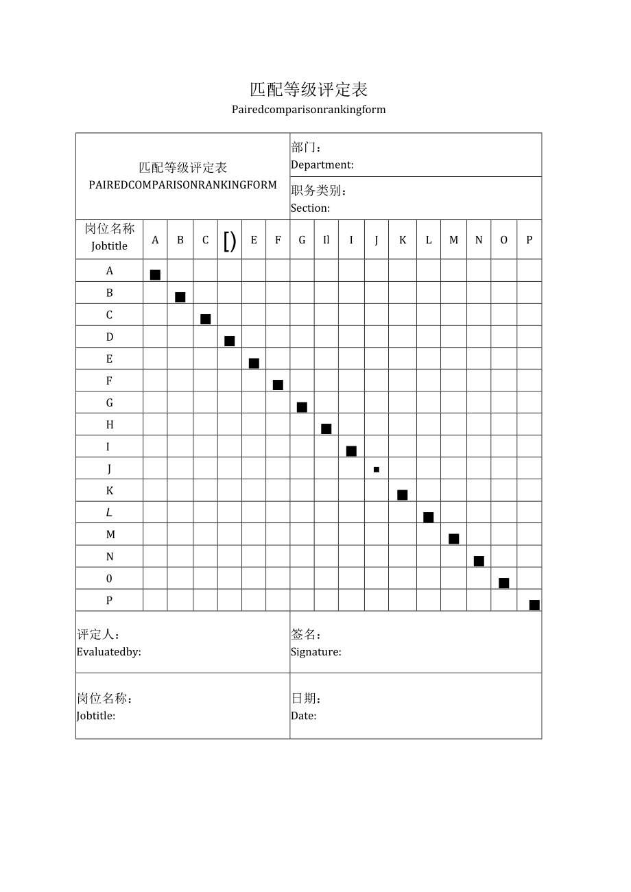 匹配等级评定表.docx_第1页