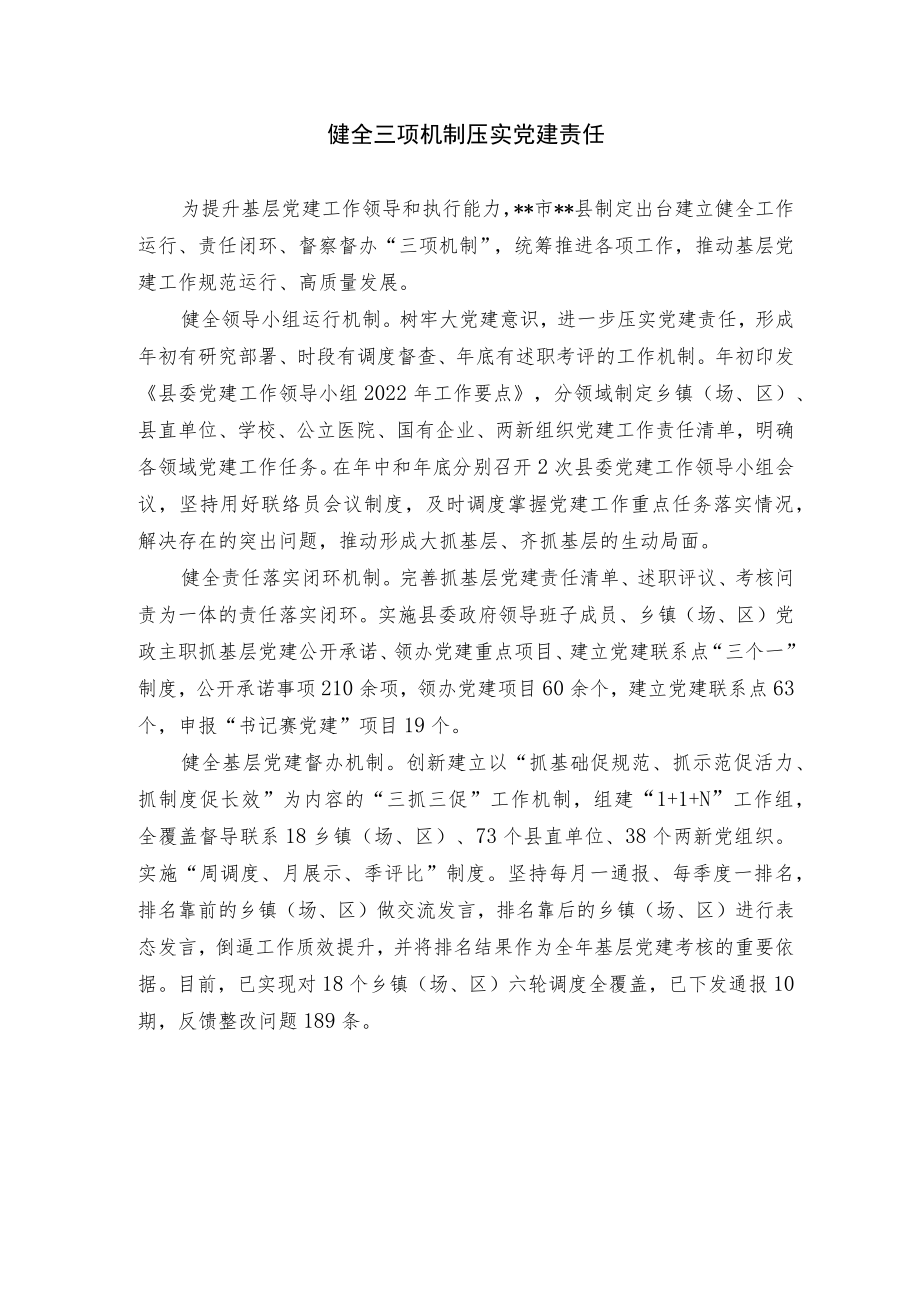 健全三项机制 压实党建责任.docx_第1页