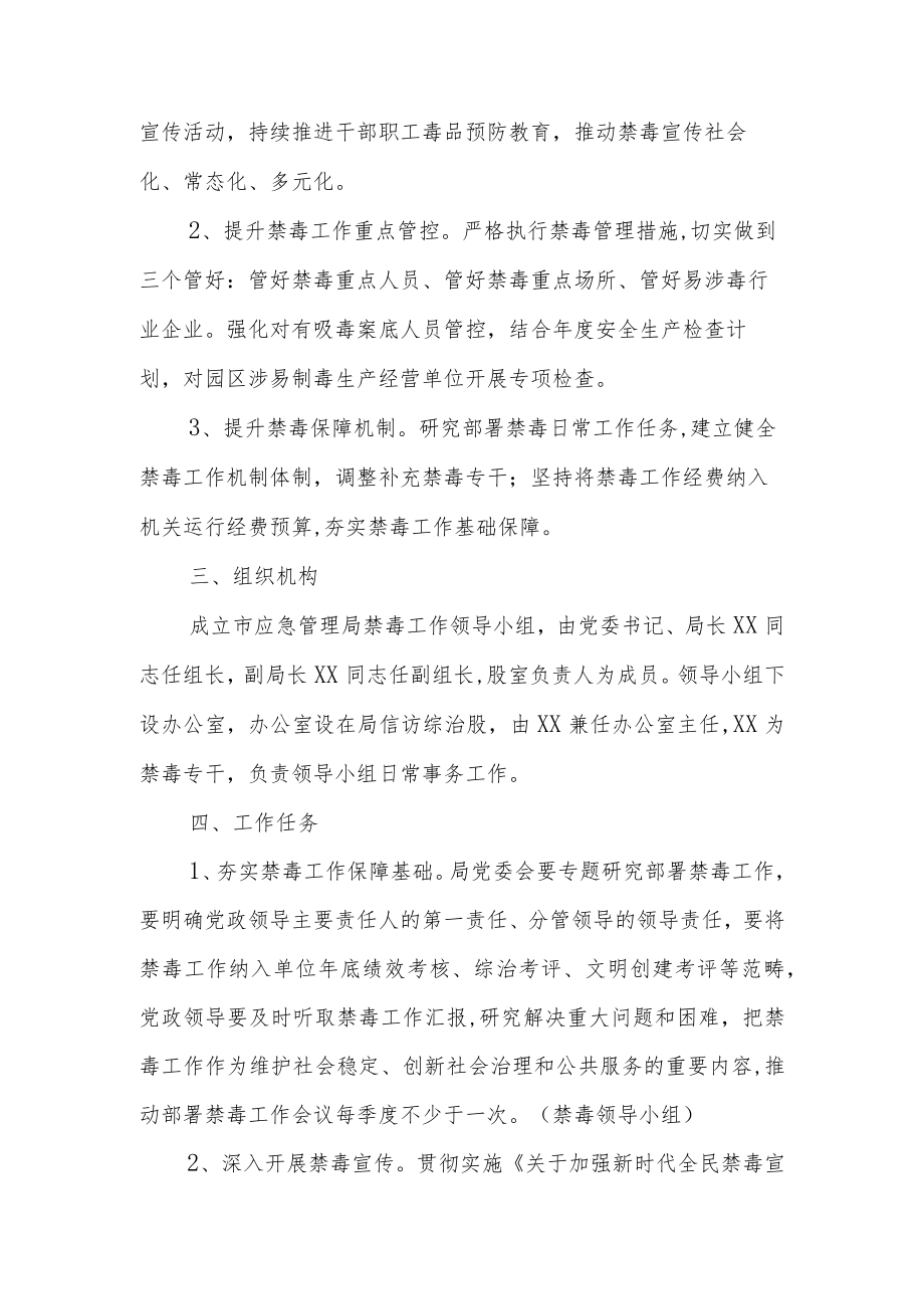 XX市应急管理局2022年禁毒工作实施方案.docx_第2页