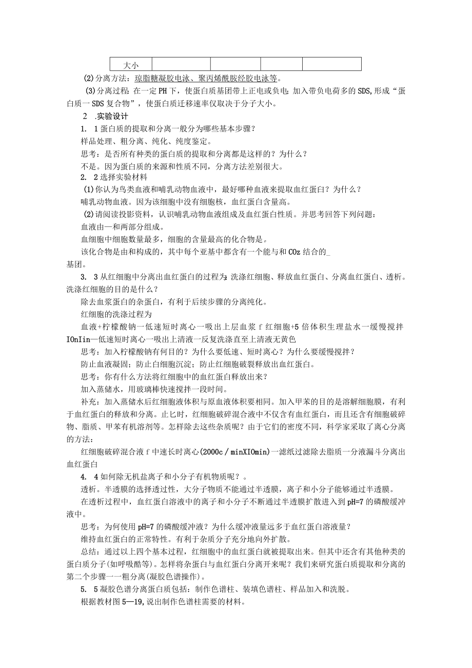 教学设计1：血红蛋白的提取和分离.docx_第2页