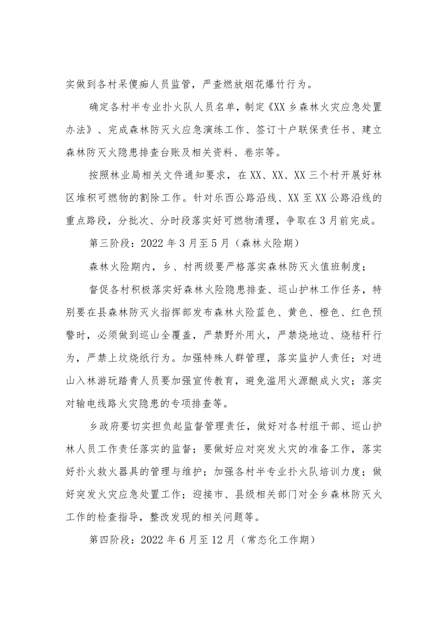 XX乡2022年森林防灭火工作方案.docx_第3页