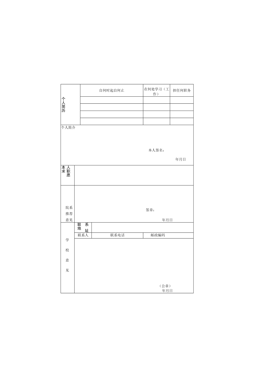 粘贴处湖南电气职业技术学院毕业生就业推荐表.docx_第3页