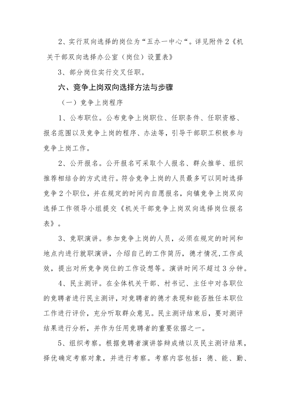 机关干部竞争上岗双向选择工作实施方案.docx_第3页