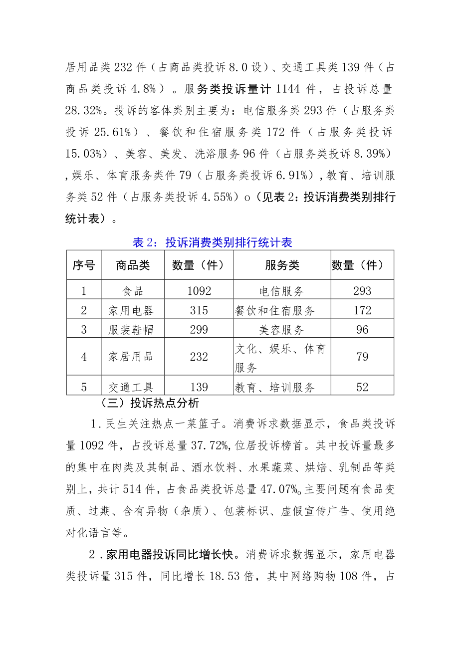 三明市12315投诉举报咨询数据分析报告.docx_第3页