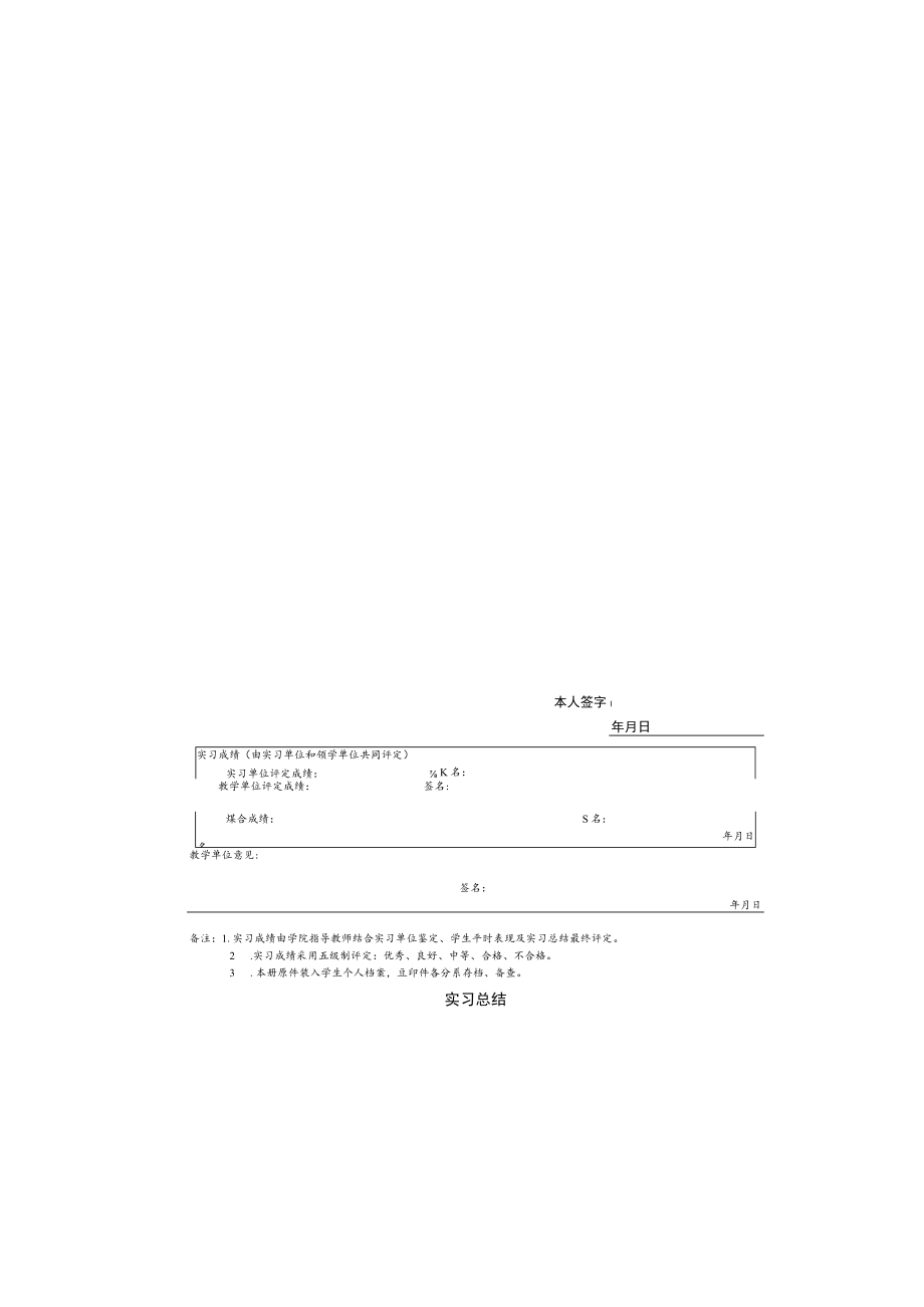 XX大学本科毕业生毕业实习鉴定表).docx_第2页