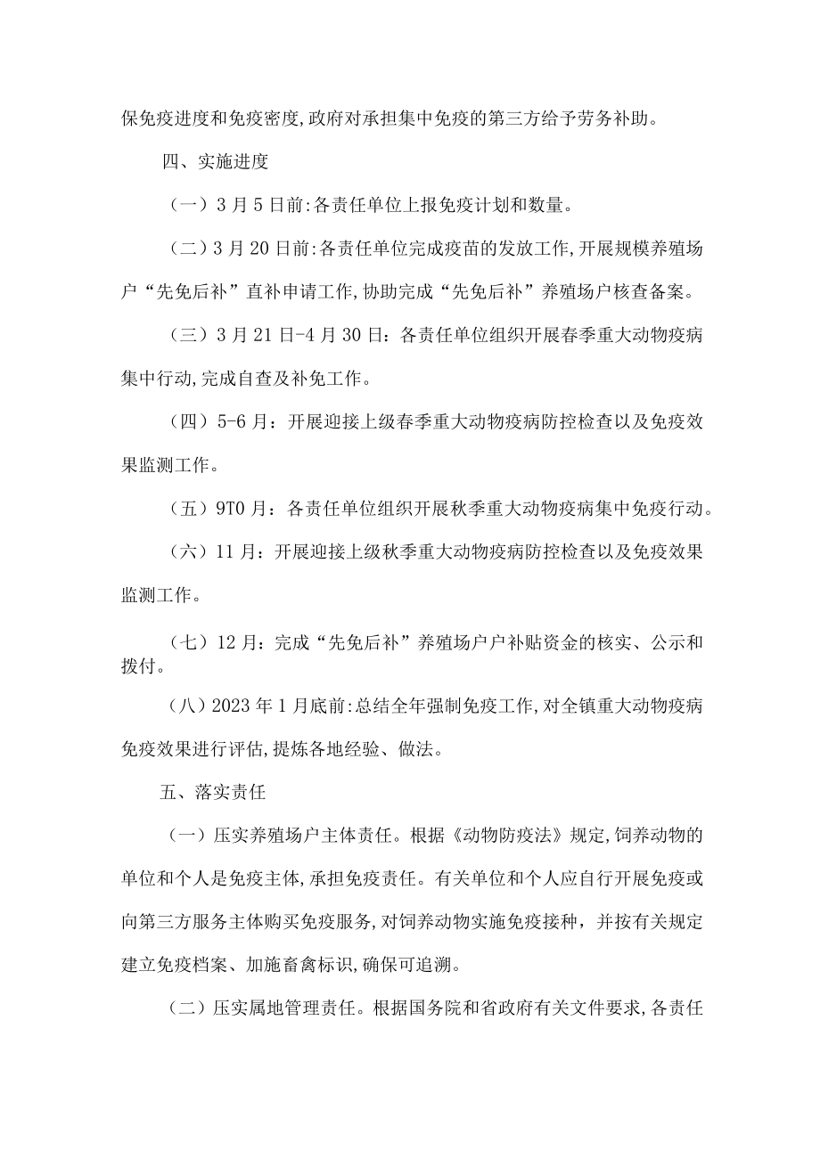 镇动物疫病强制免疫实施方案.docx_第3页