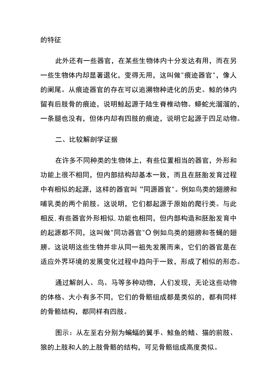 比较解剖学对达尔文进化论的证据..docx_第3页