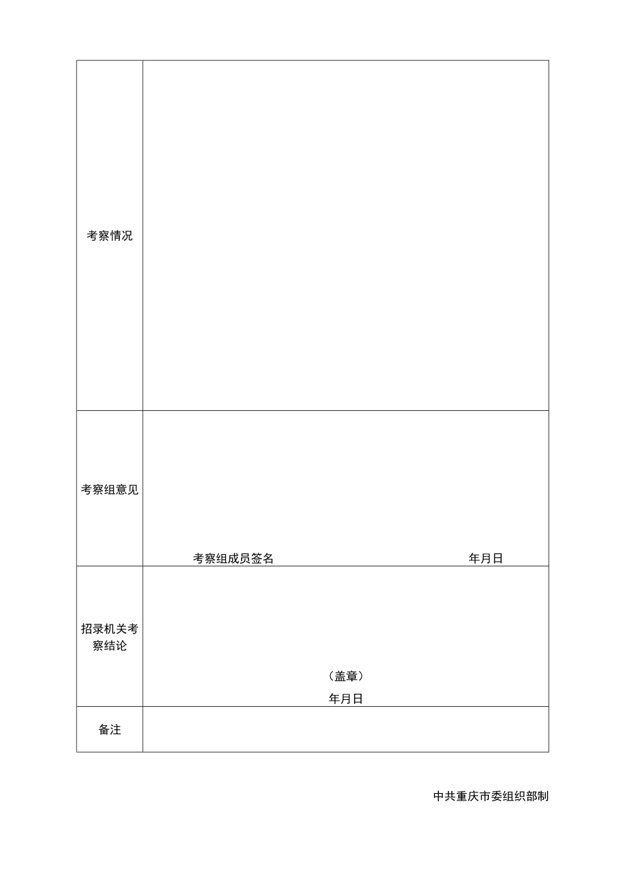 重庆市2020年选调生录用考察表.docx_第3页