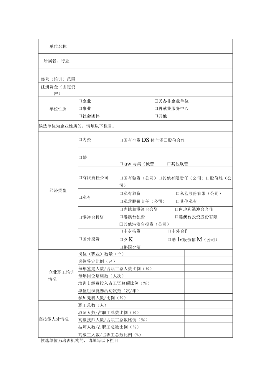 国家技能人才培育突出贡献奖申报表（单位）（2013年）.docx_第2页