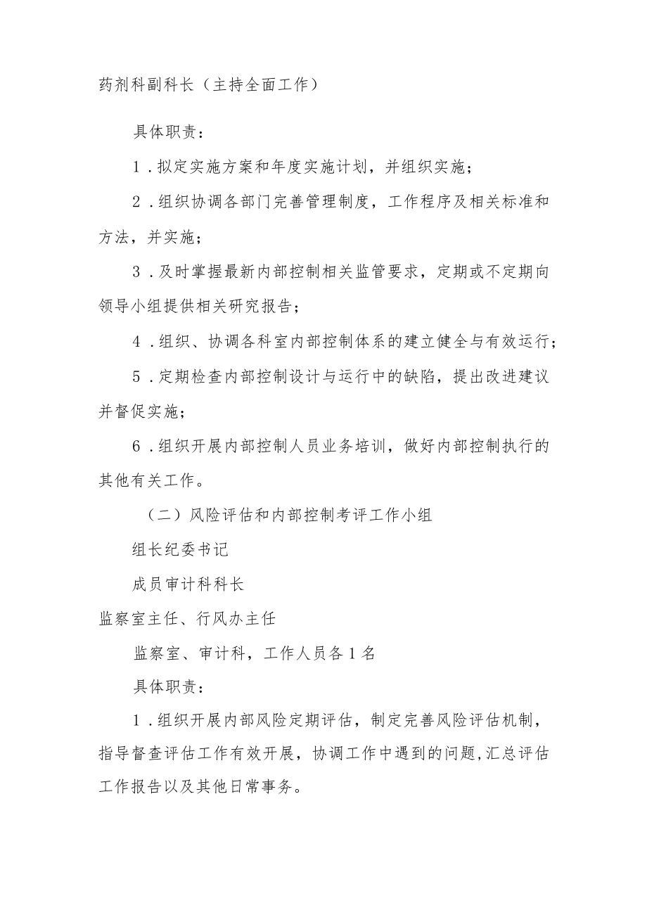 医院关于调整内部控制组织机构成员的通知.docx_第3页