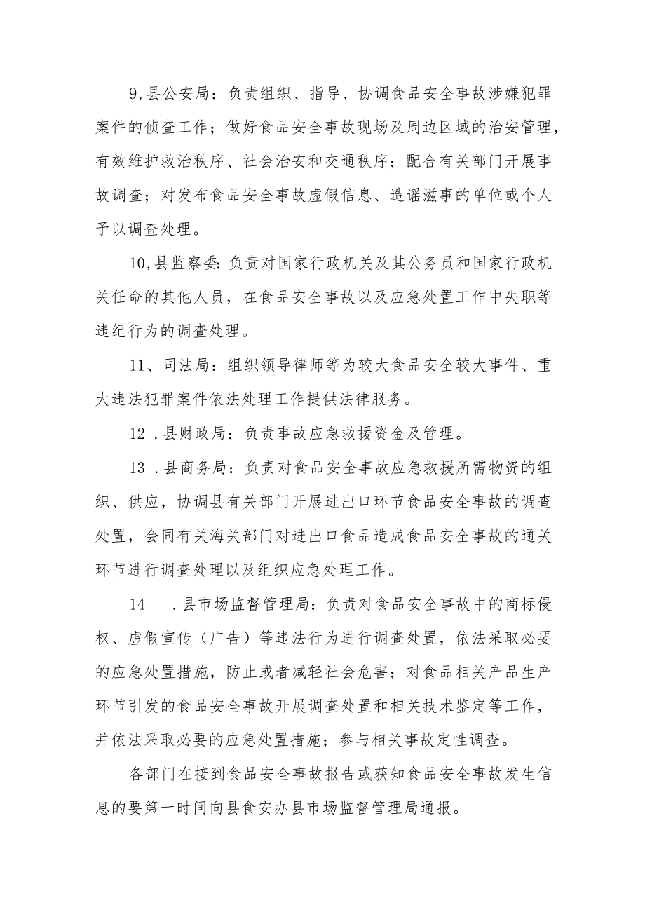 食品安全事故应急救援相关机构职责.docx_第3页