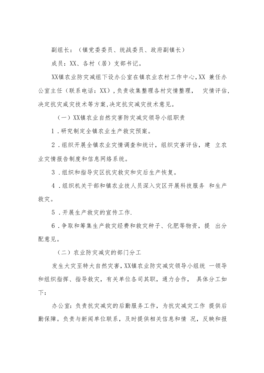 XX镇2022年农业防灾减灾工作实施方案.docx_第2页