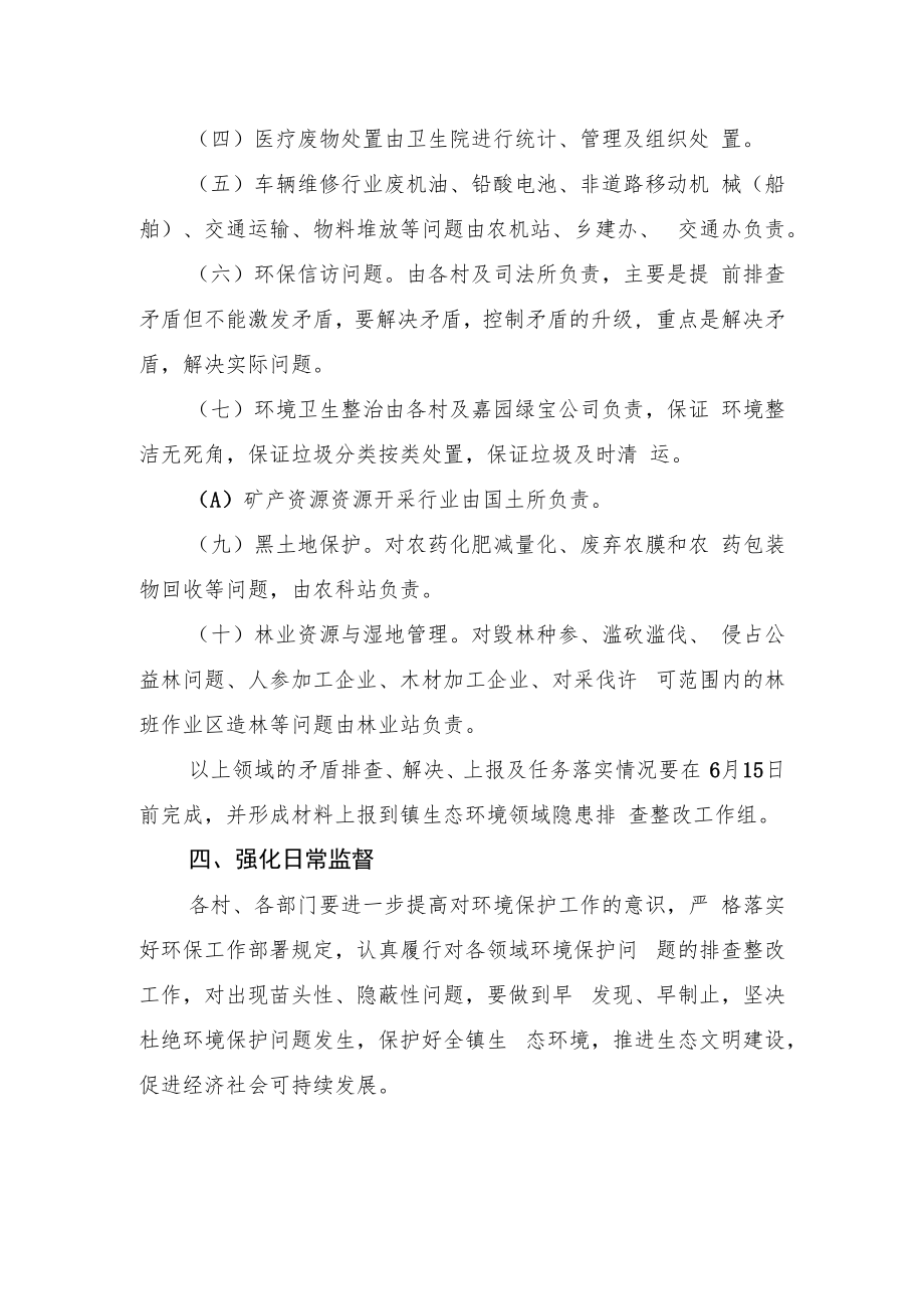 XX镇关于开展生态环境领域隐患排查整改工作实施方案.docx_第2页