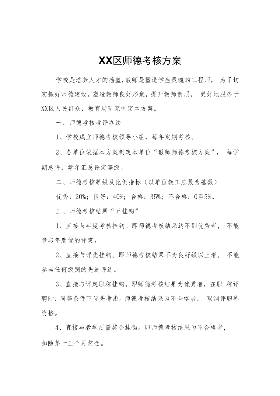 XX区师德考核方案.docx_第1页