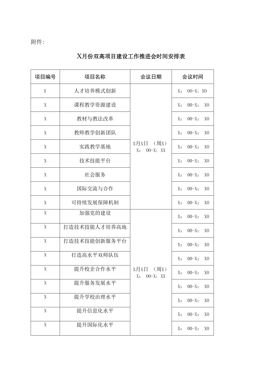 XX工贸职业技术学院关于召开“双高计划”项目建设工作推进会的通知.docx_第3页