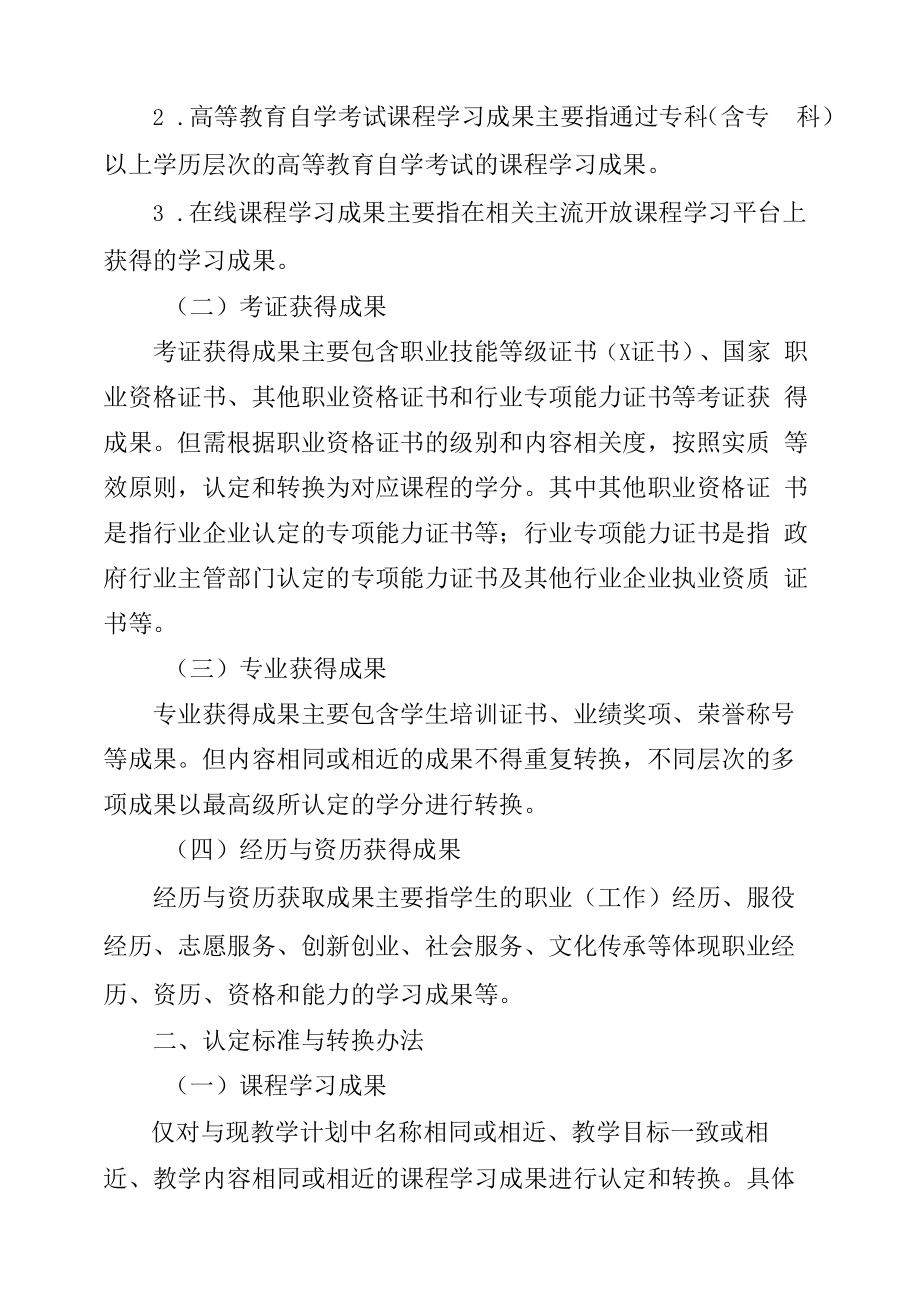 XXXX大学扩招学生学习成果认定与转换工作实施办法.docx_第2页