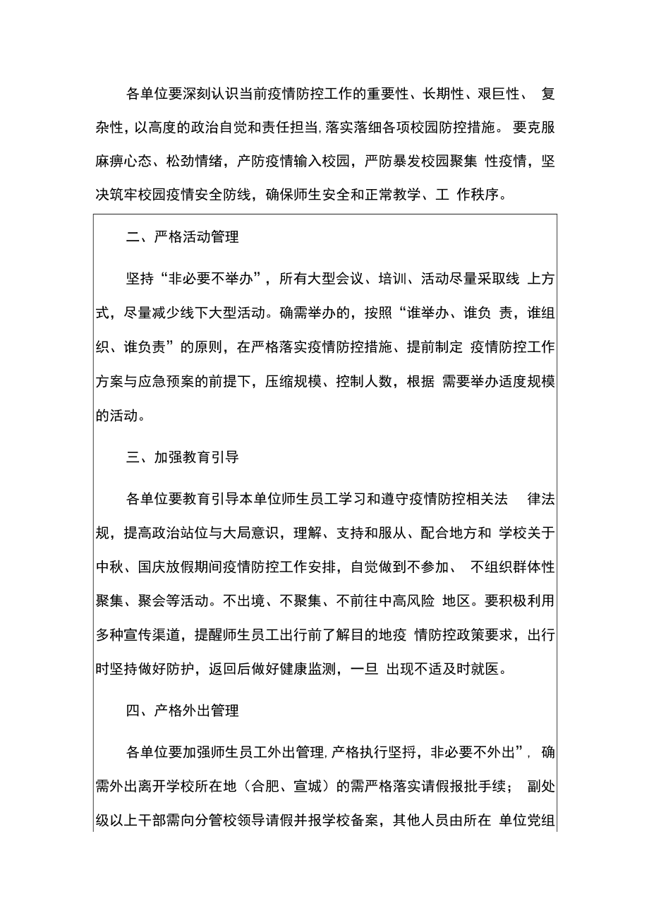 2022学校国庆中秋假期新冠肺炎疫情防控细则方案（最新版）.docx_第2页