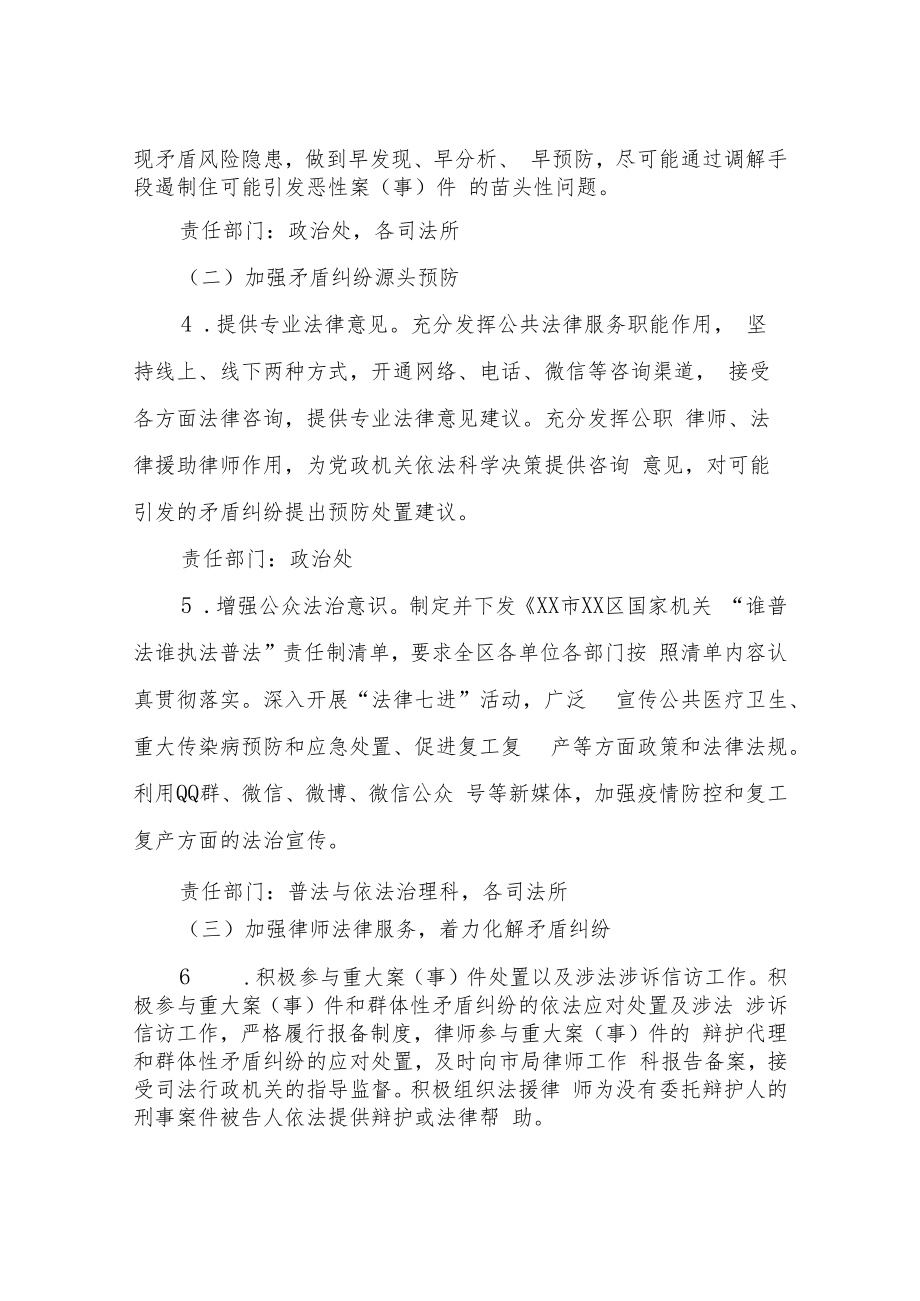 XX区司法局开展疫情防控后期和疫情后社会矛盾纠纷化解专项行动实施细则.docx_第3页