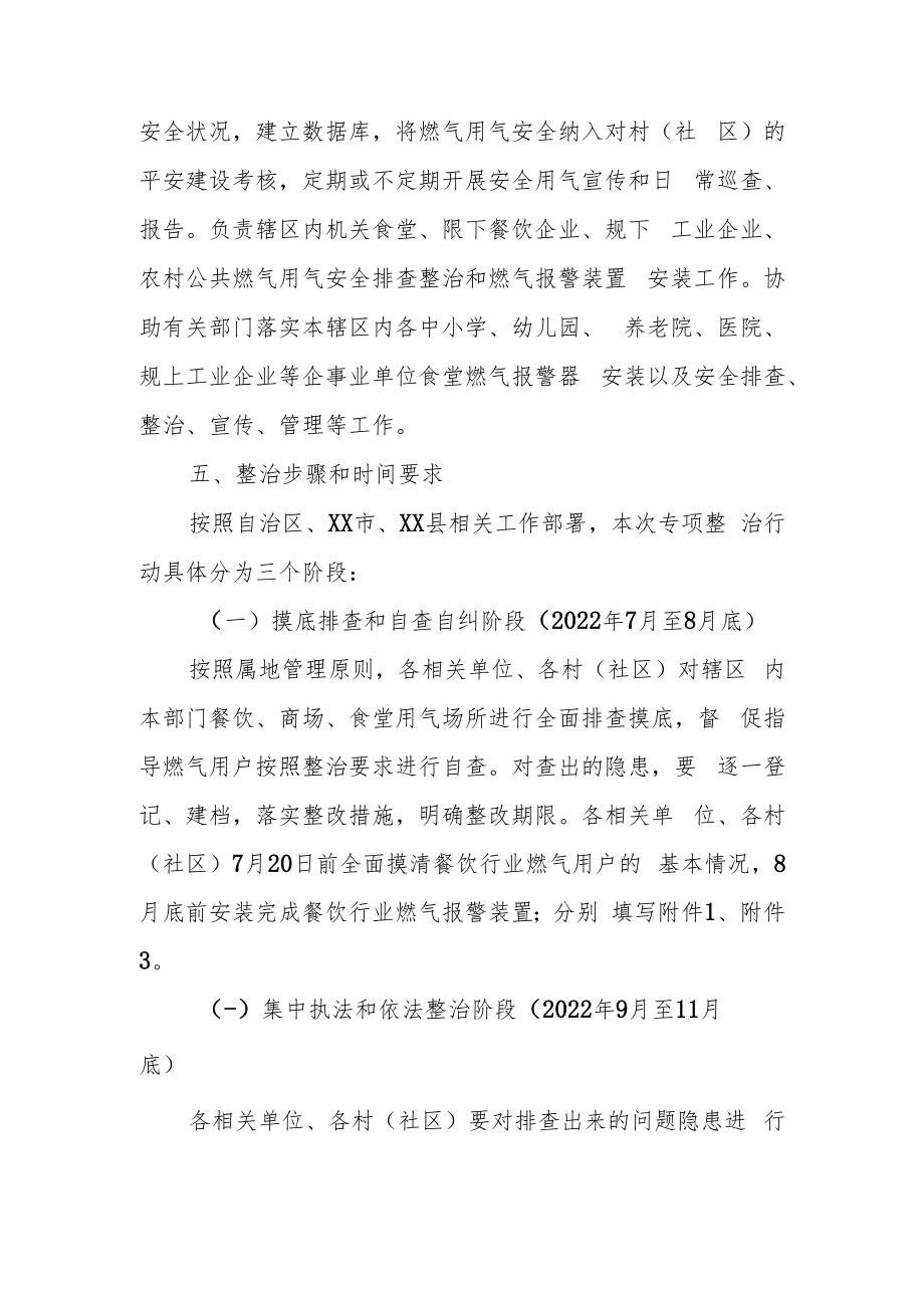 XX镇餐饮等经营场所燃气安全专项整治实施方案.docx_第3页