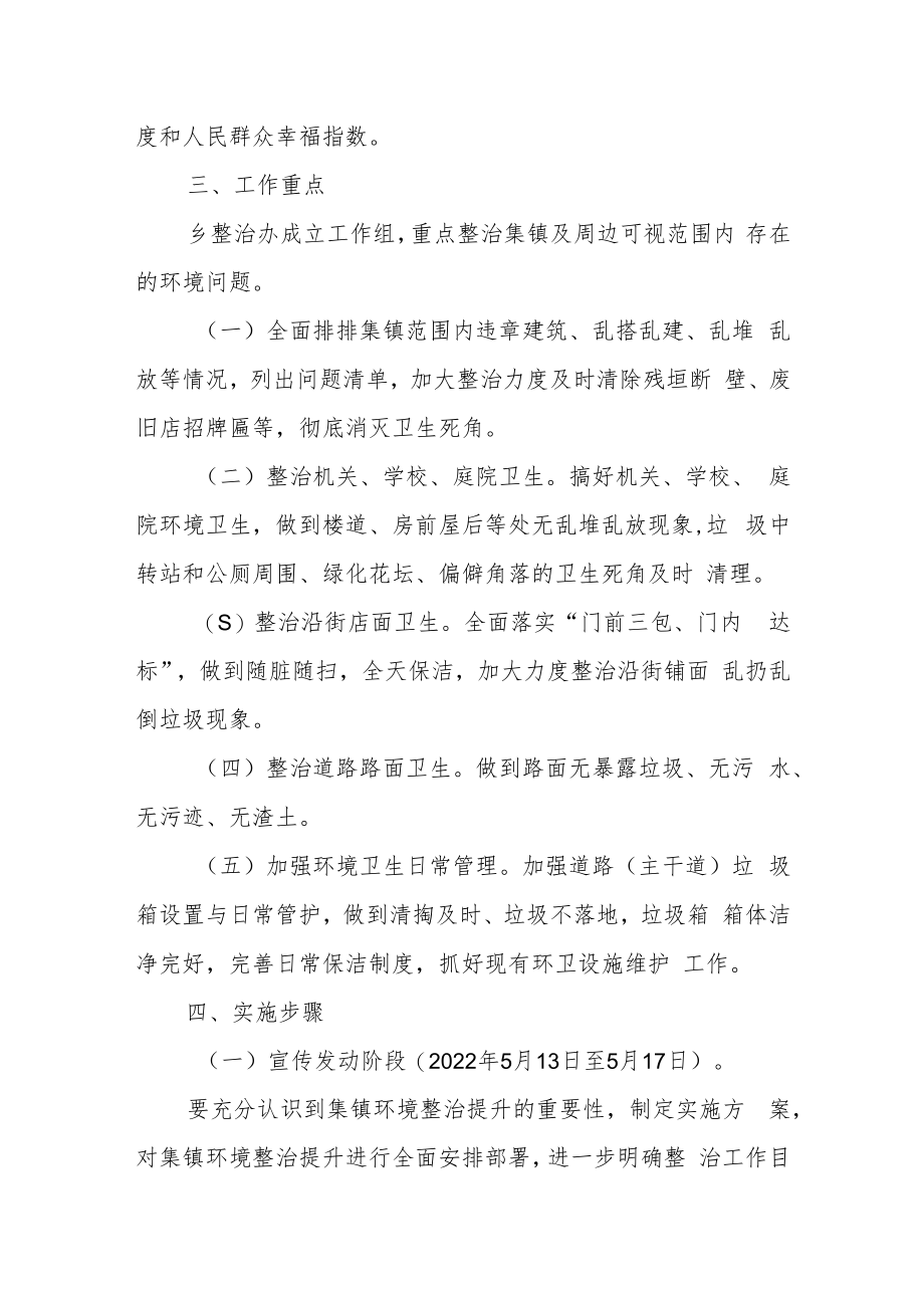 XX乡集镇环境整治提升实施方案.docx_第2页