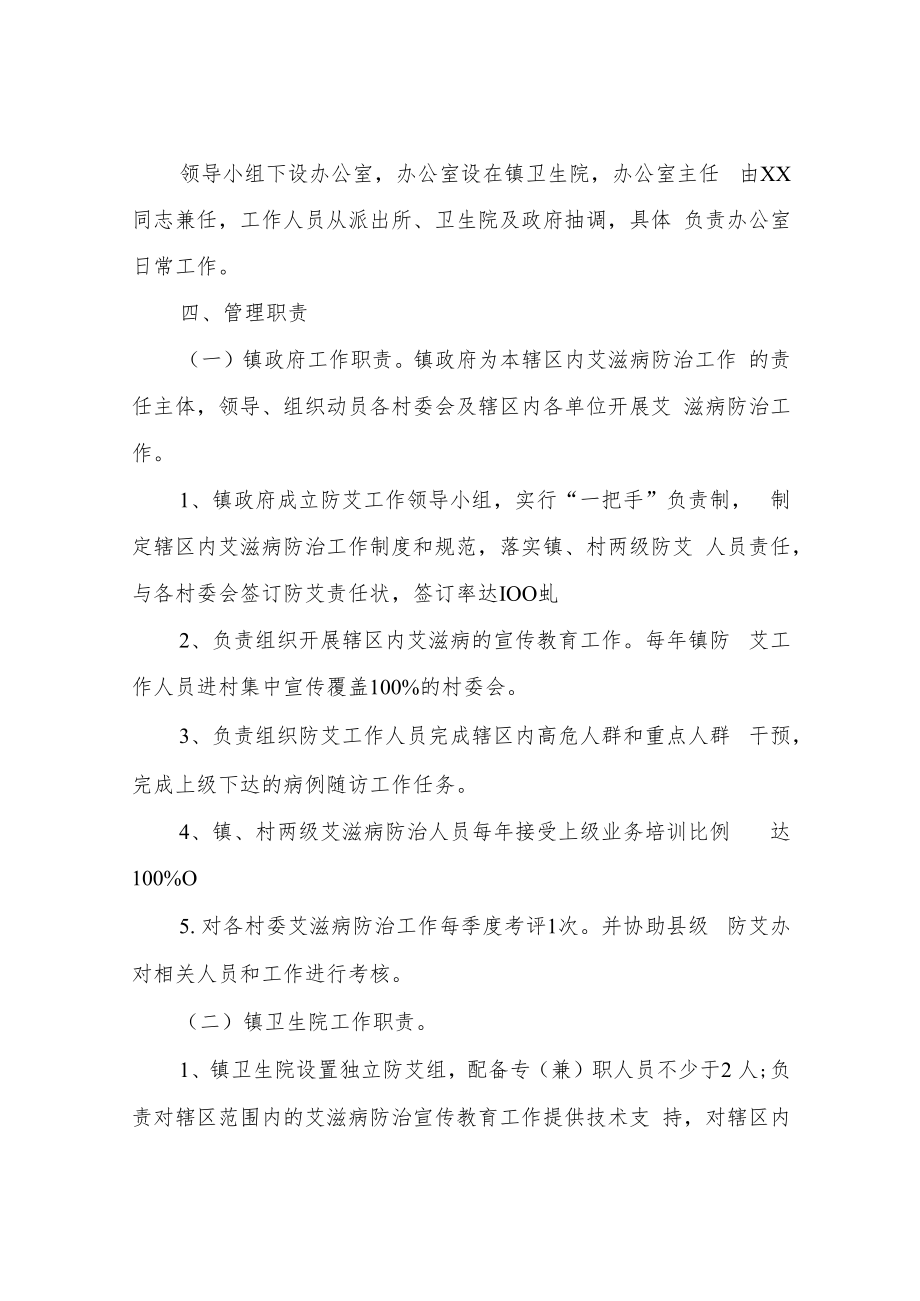 XX镇2022年农村艾滋病防治工作实施方案.docx_第2页