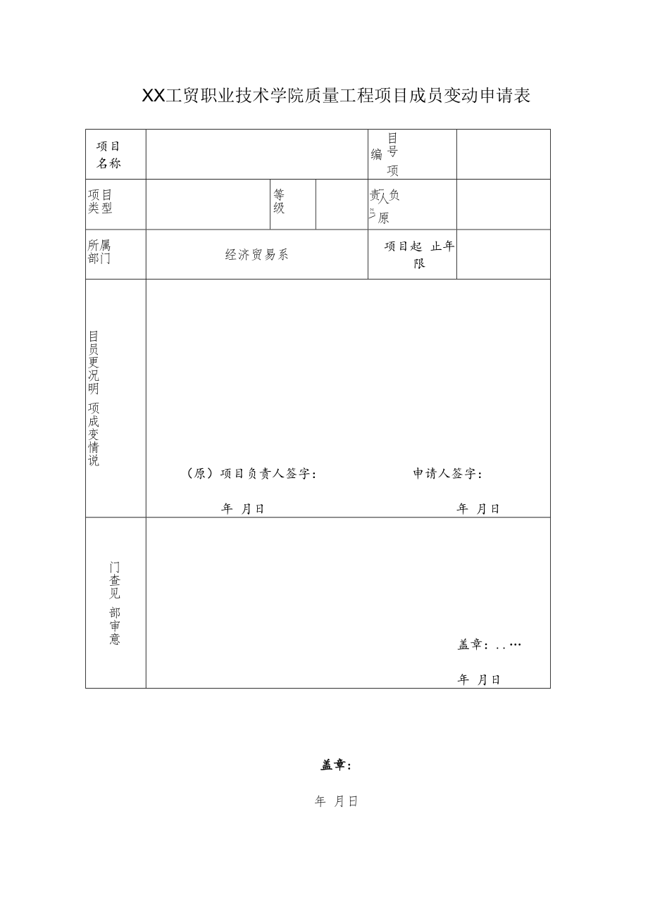 XX工贸职业技术学院关于质量工程项目申请成员变更的通知.docx_第2页