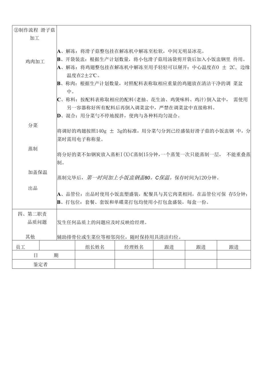 C26野山菌香鸡煲岗位核查表（3.1版）.docx_第2页