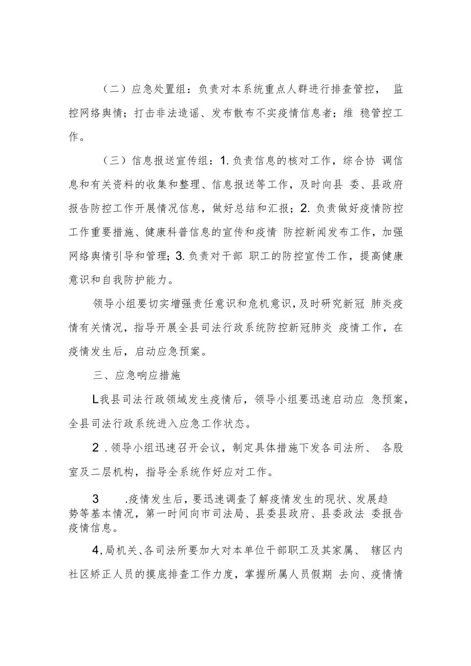 XX县司法局新冠肺炎疫情防控工作应急预案.docx_第2页