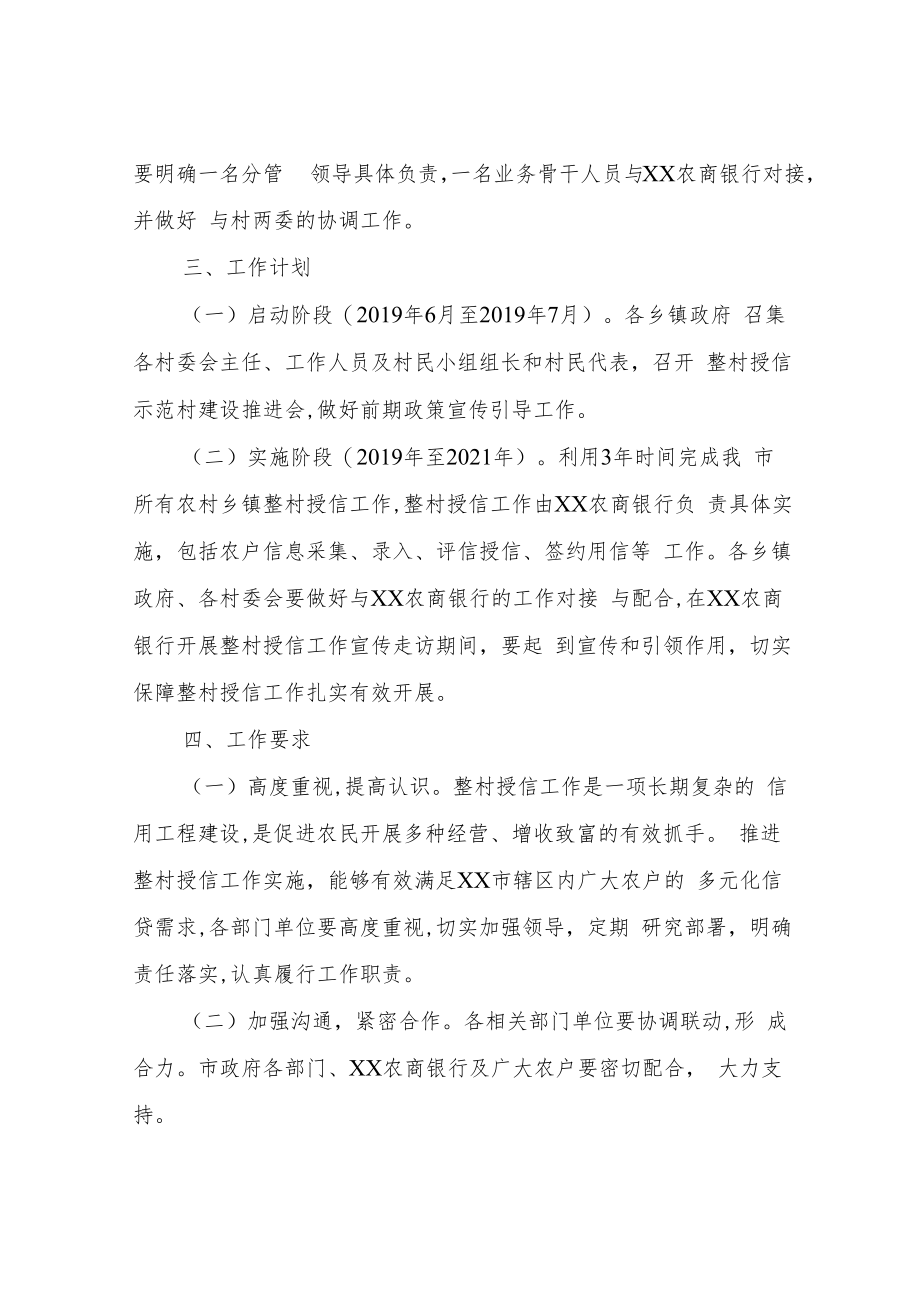 XX市整村授信推进工作实施方案.docx_第2页