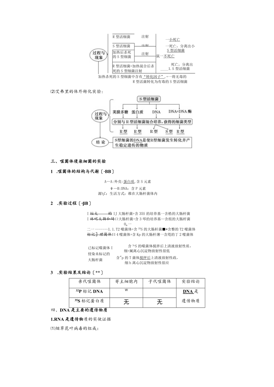 DNA是主要的遗传物质一对遗传物质的早期推测.docx_第2页