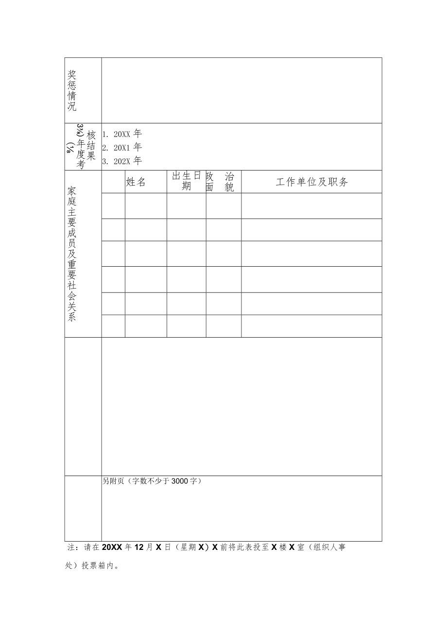 XX科技职业技术学院中层干部自荐表.docx_第2页