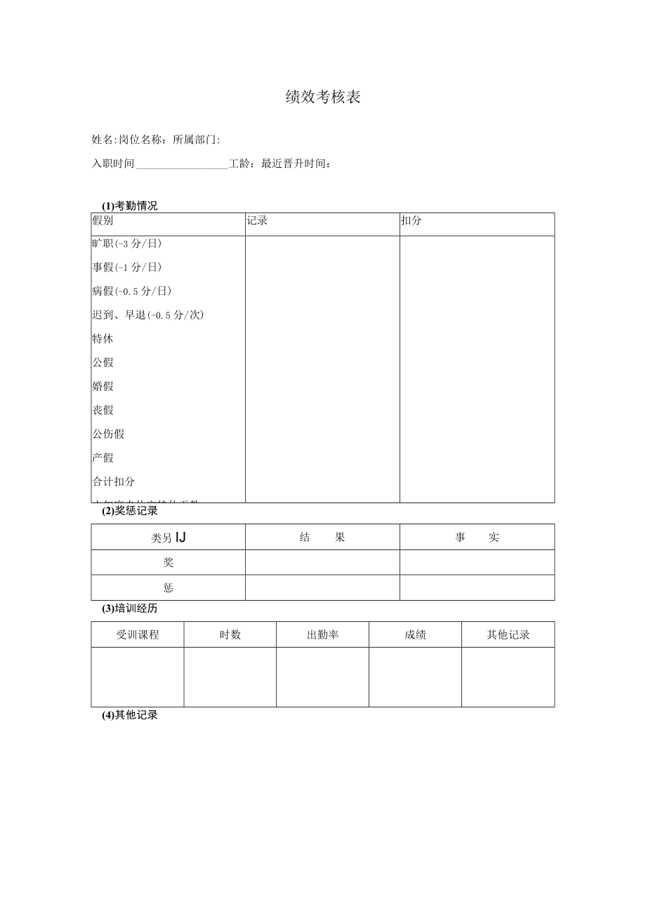 绩效考核表.docx_第1页