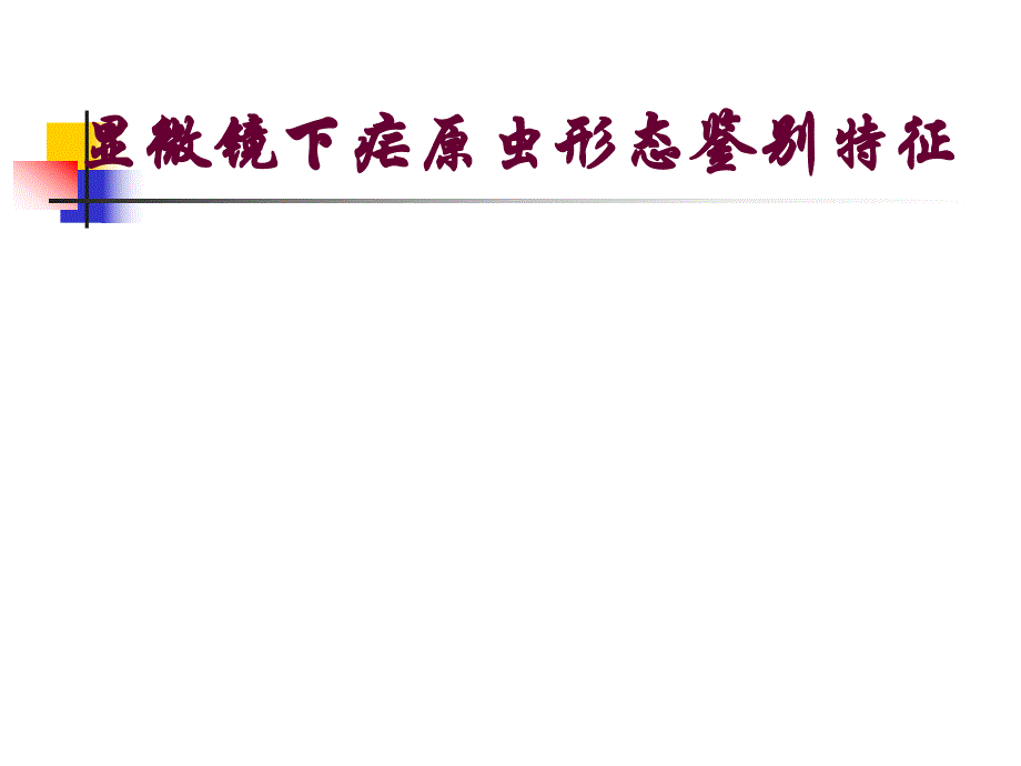 显微镜下疟原虫薄血膜形态鉴别特征.ppt_第1页