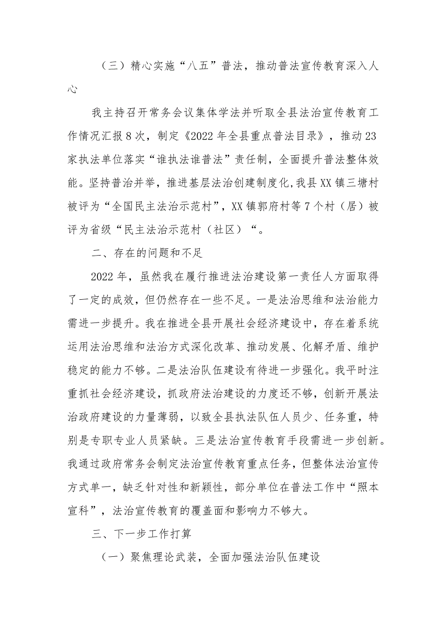 XX县负责人2022年度述法报告.docx_第3页