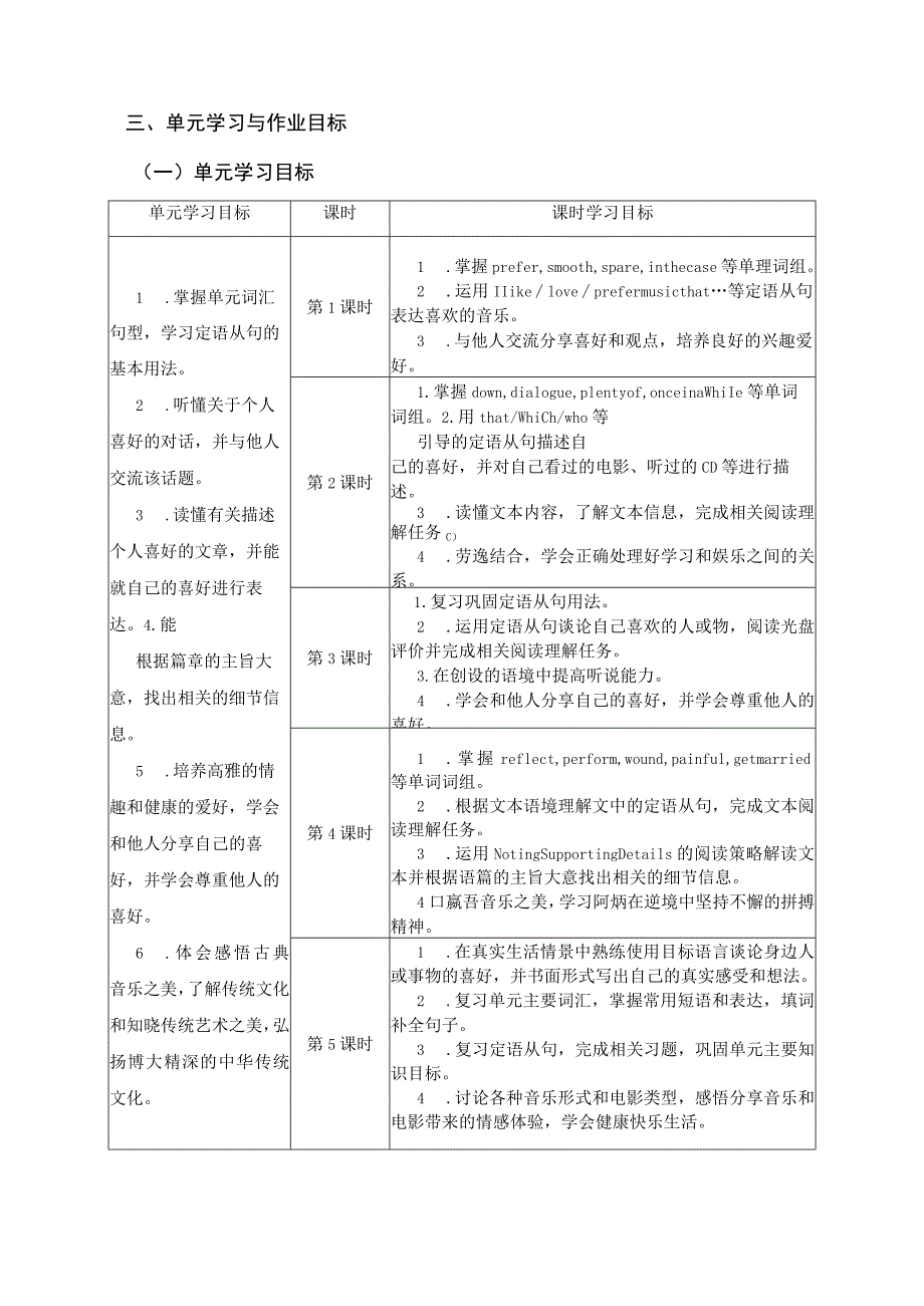 Unit 9 I like music that I can dance to 单元作业设计.docx_第3页