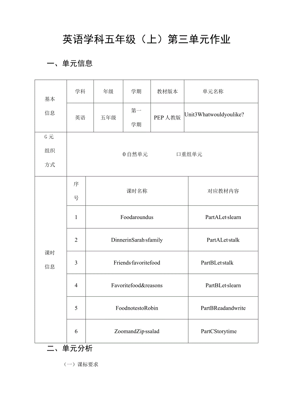 Unit3 What would you like？单元作业设计.docx_第2页